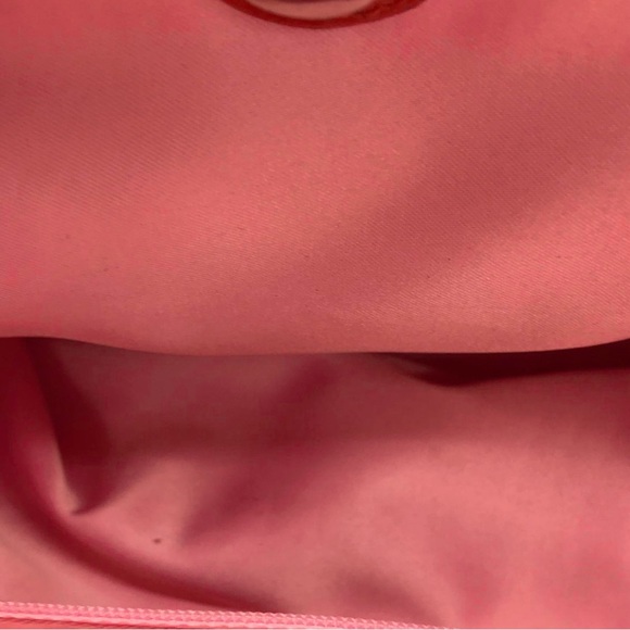 Coach Signature Patent ~STUNNING Salmon COLOR~Kisslock Purse Handbag F15658 - Picture 9 of 14